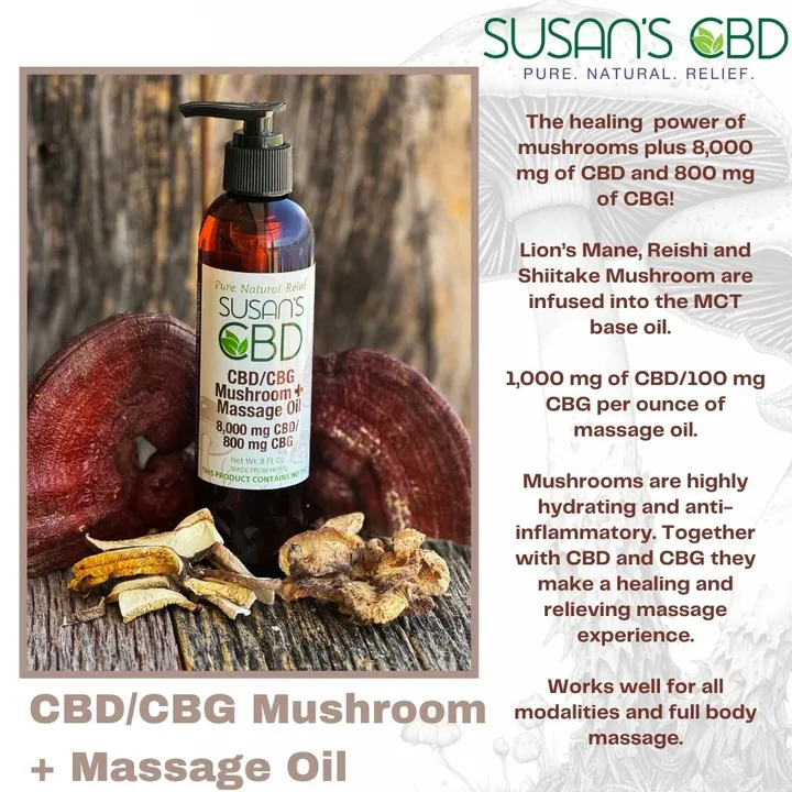 Susan's CBD Mushroom Massage Oil